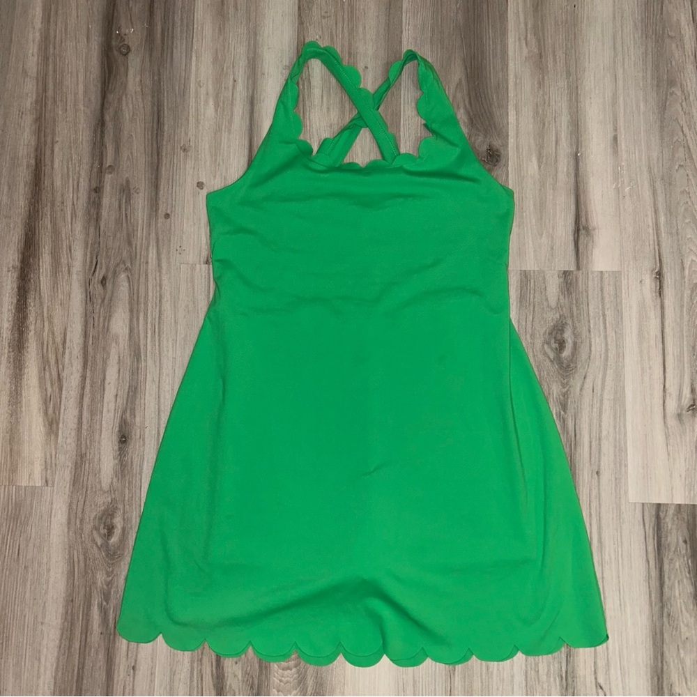 J. Crew Bright Green Scallop-Edge skort active Sundress
